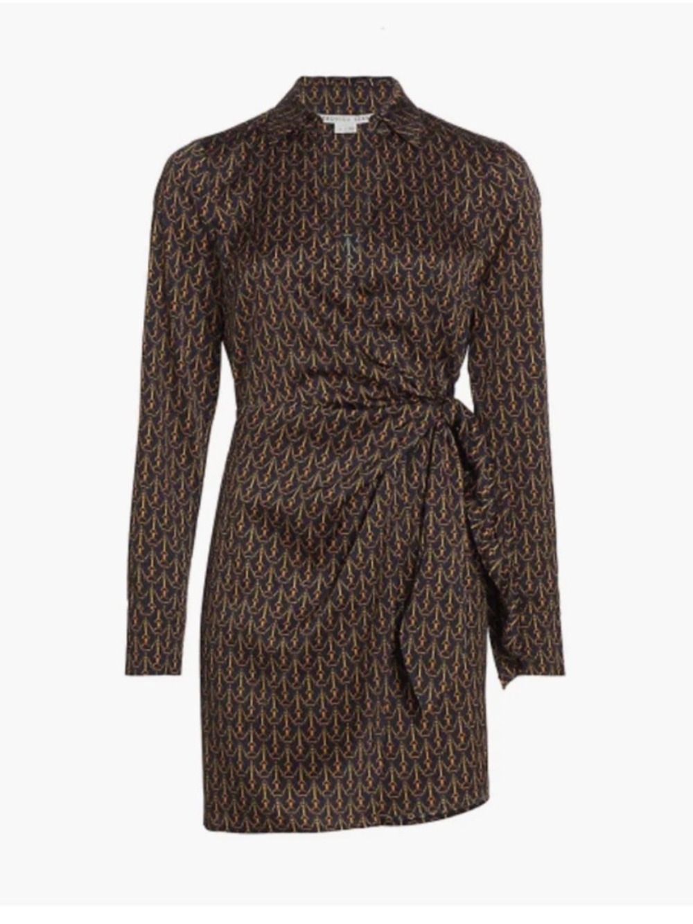 Veronica Beard Lavella Knotted Mini Dress